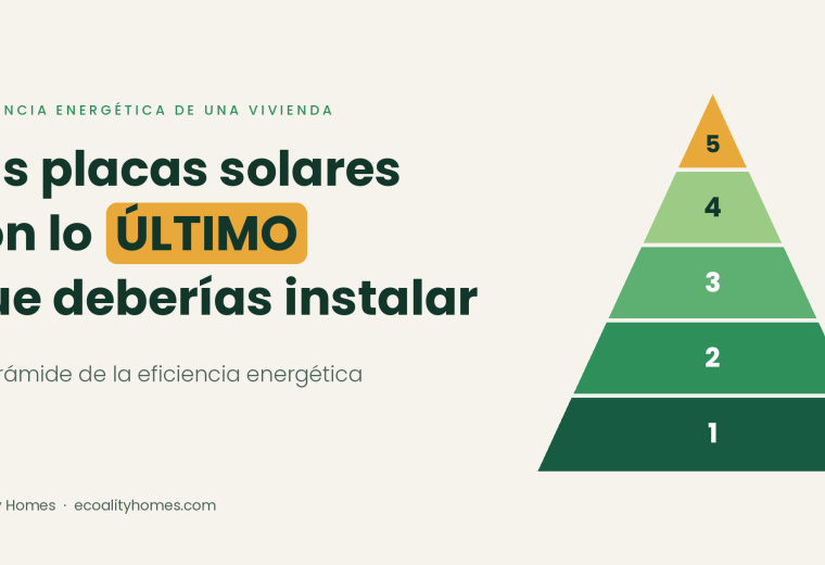 Las placas solares son lo último que deberías instalar: la pirámide de la eficiencia energética