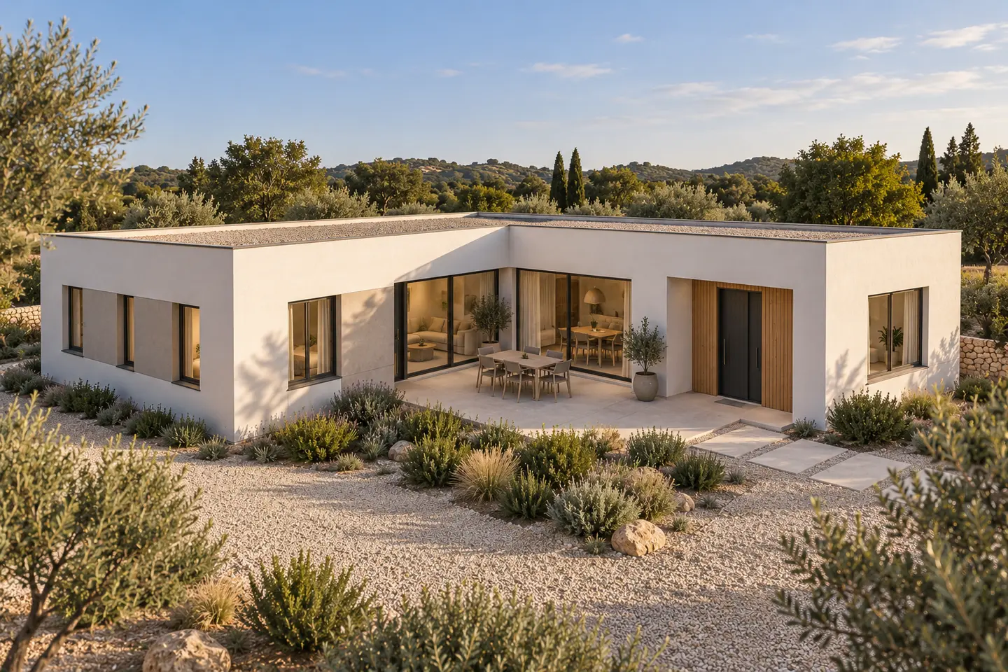 Casa Trama 130, modelo de vivienda moderna de Ecoality Homes